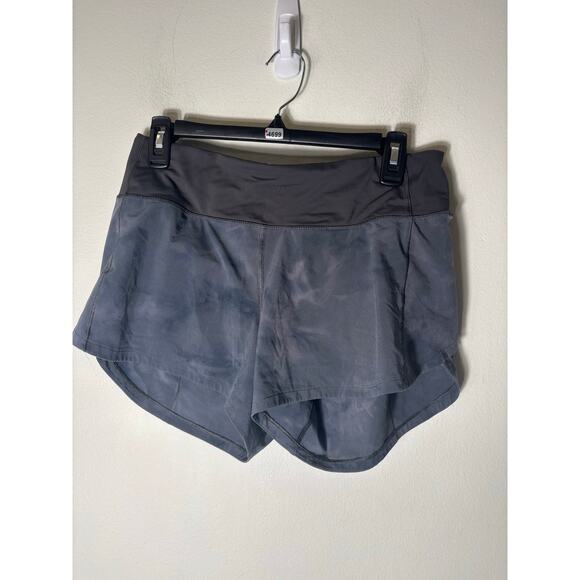 Lululemon Black and Gray Athletic Shorts with 2.5" Inseam Sz 8 - Picture 1 of 2